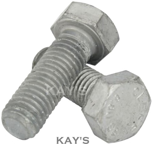 Galvanised hexagon set screws - set,