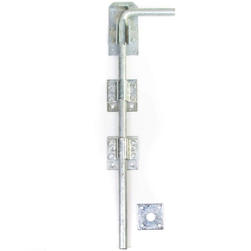 Long galvanised drop bolt - long, 18"