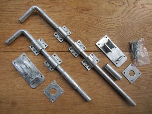 Gate garage drop bolt - garage, long