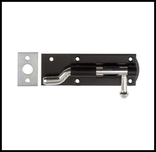 100mm cranked tower bolt - 4",