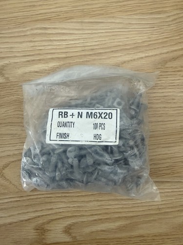 Bolt and nut 20mm - bolt,