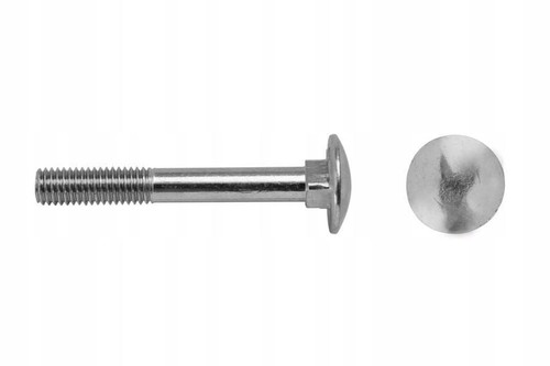 M8x50mm galvanised mushroom - galvanised,