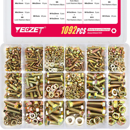 1092pcs m8 m10 metric - 1092pcs,